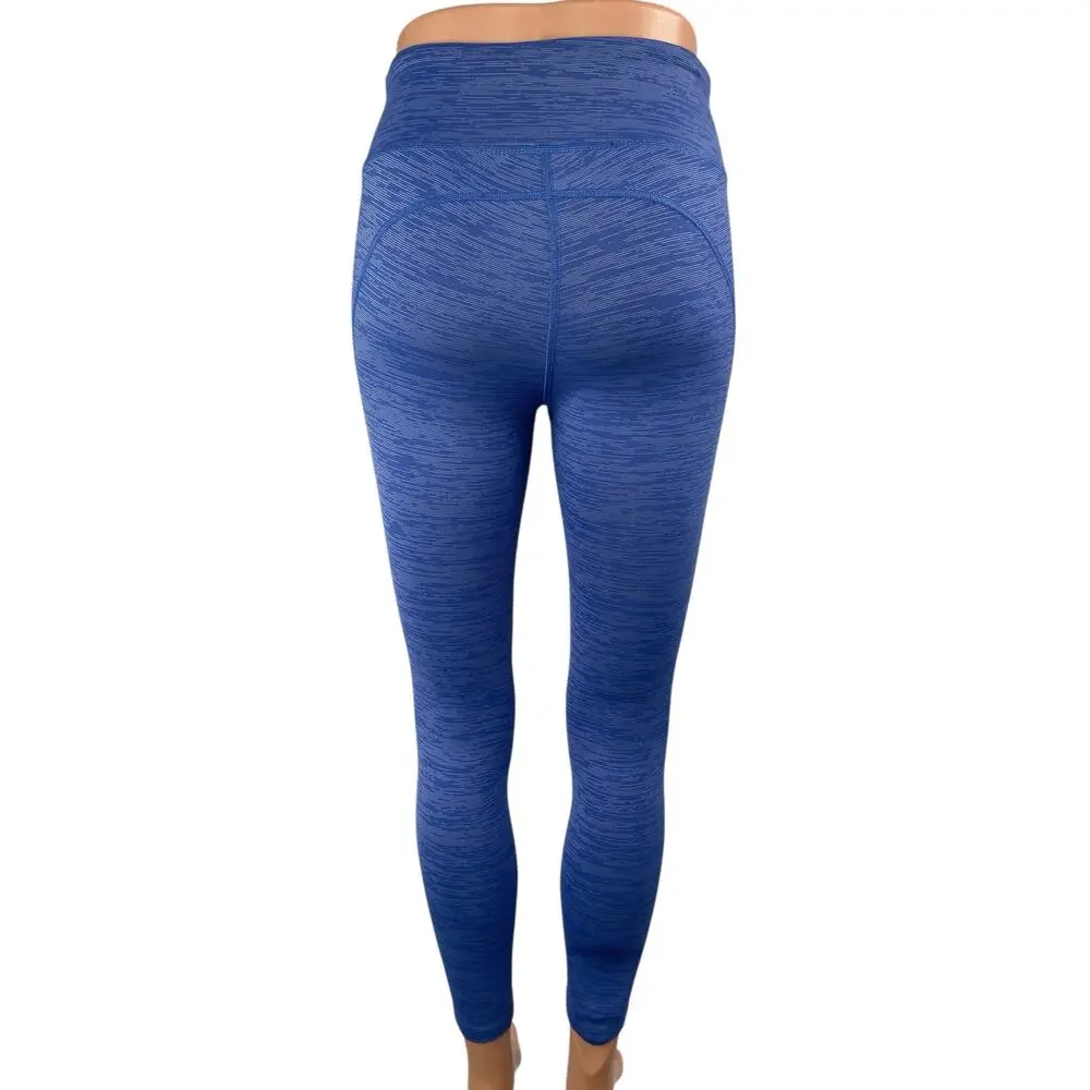 Outdoor Voices Womens Blue Mid Rise Activewear Sports Leggings Trouser Pants S
